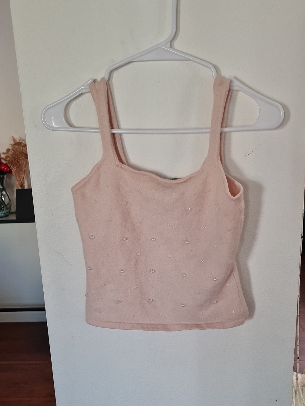 💥3for$15💥INC International Concepts Blush Pink Embellished Tank Top